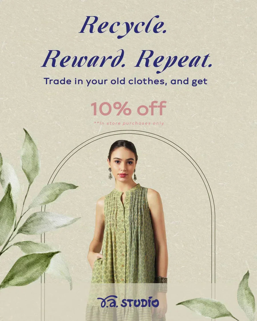 Recycle. Reward. Repeat. at R.A Studio: trade in old clothes for 10% off in-store purchases
