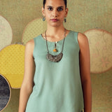 Sleeveless Top Muted Sage Green