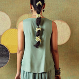 Sleeveless Top Muted Sage Green