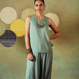 Sleeveless Top Muted Sage Green