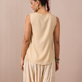 RA Studio Sleeveless Tunic Solid Beige
