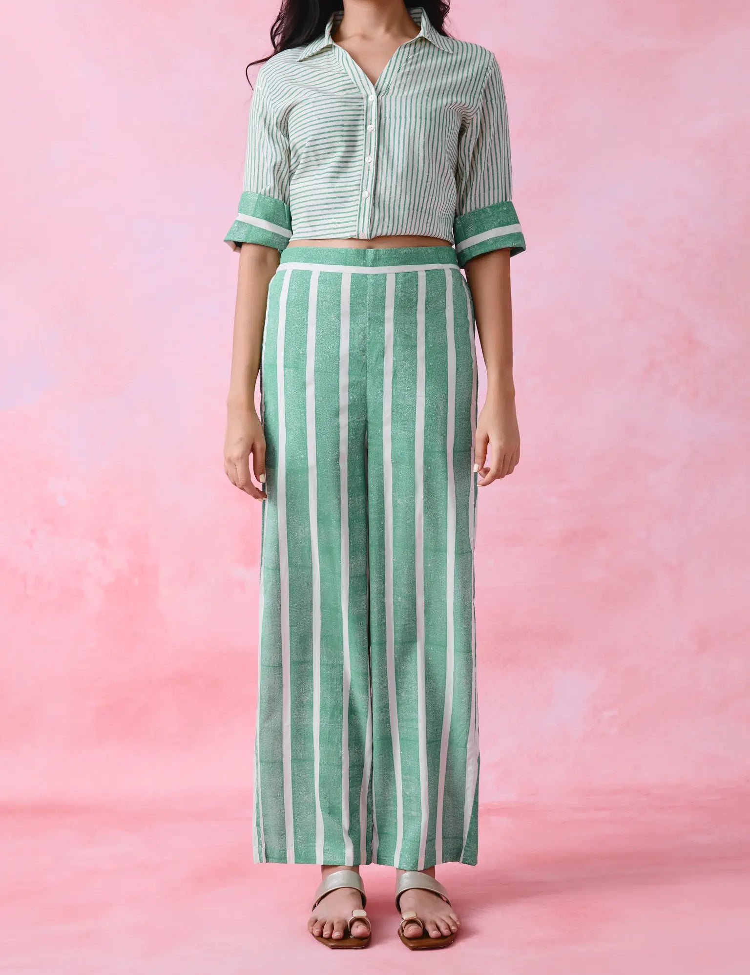 Green co-ord outfit for women