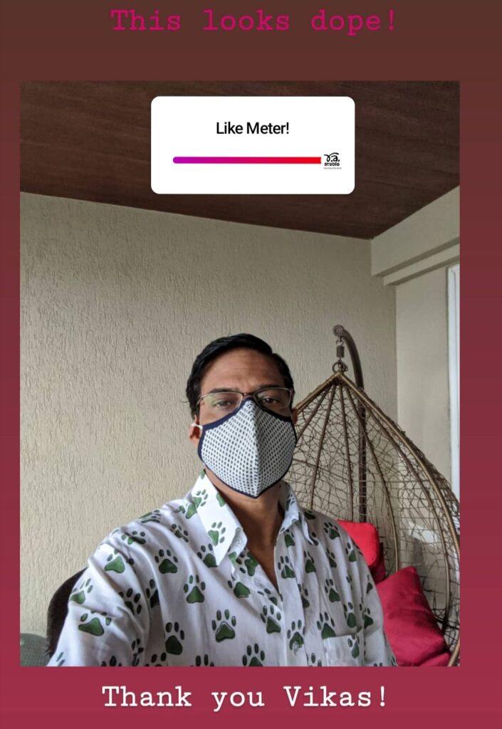 RA Studio cloth mask customer feedback instagram