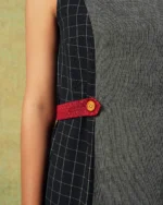 Black and Grey Panel Dress Aline