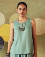Sleeveless Top Muted Sage Green