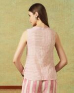 Sleeveless Tunic Pink Thin Stripes - Image 3