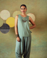 Sleeveless Top Muted Sage Green
