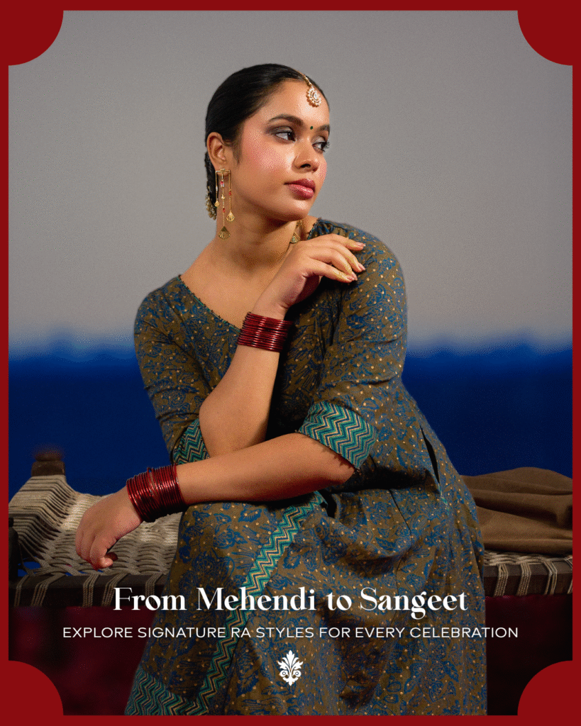 RA Studio From Mehendi to Sangeet: Your Signature Look in Turkish Blue