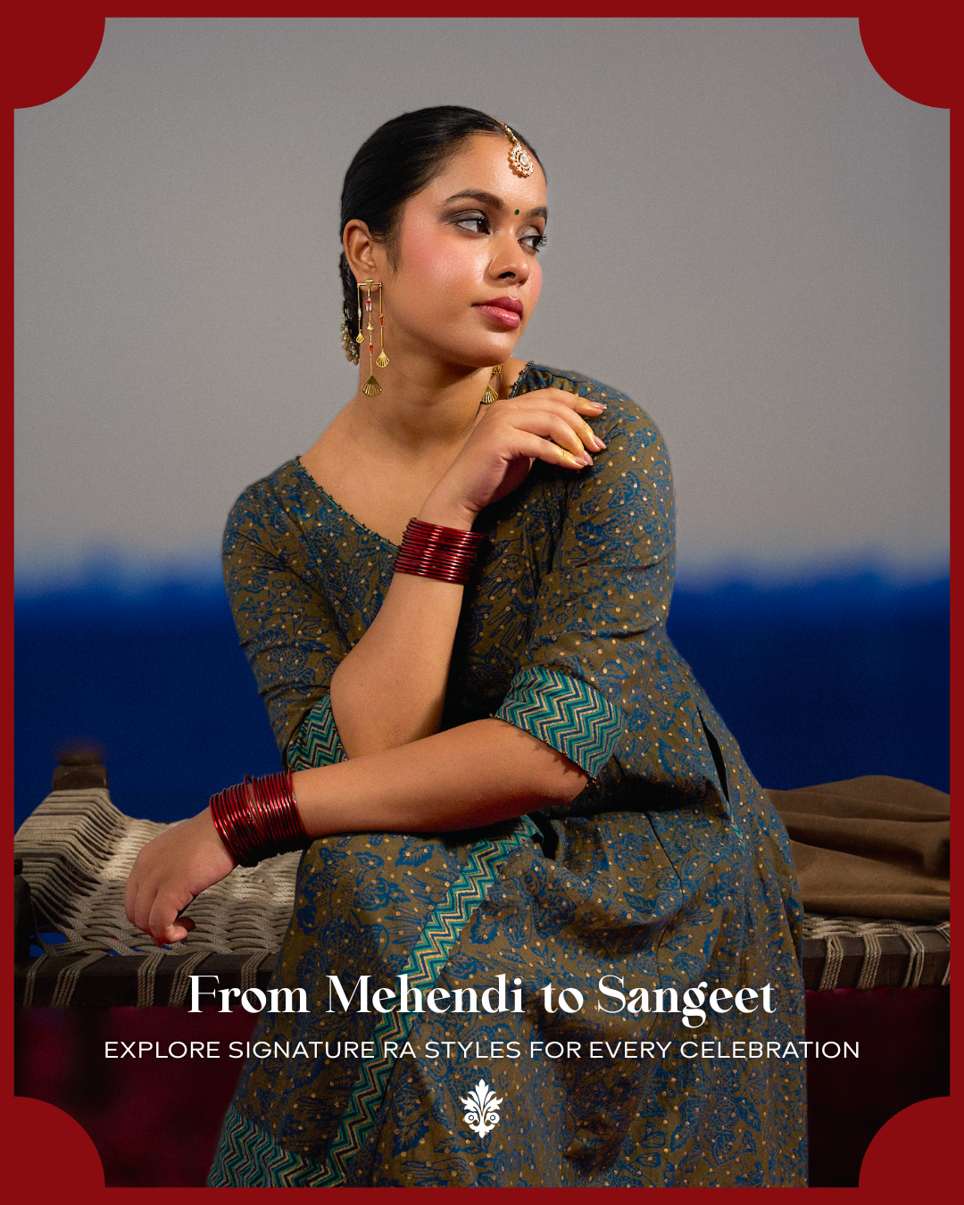 RA Studio From Mehendi to Sangeet: Your Signature Look in Turkish Blue