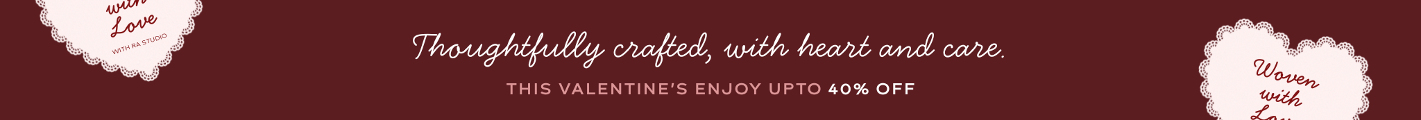 RA Studio Valentine day sale - get upto 40% Off on select items